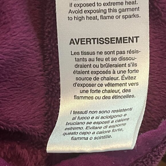 Columbia girls' fleece jacket full-zip purple medium 10-12 - Picture 9 of 10